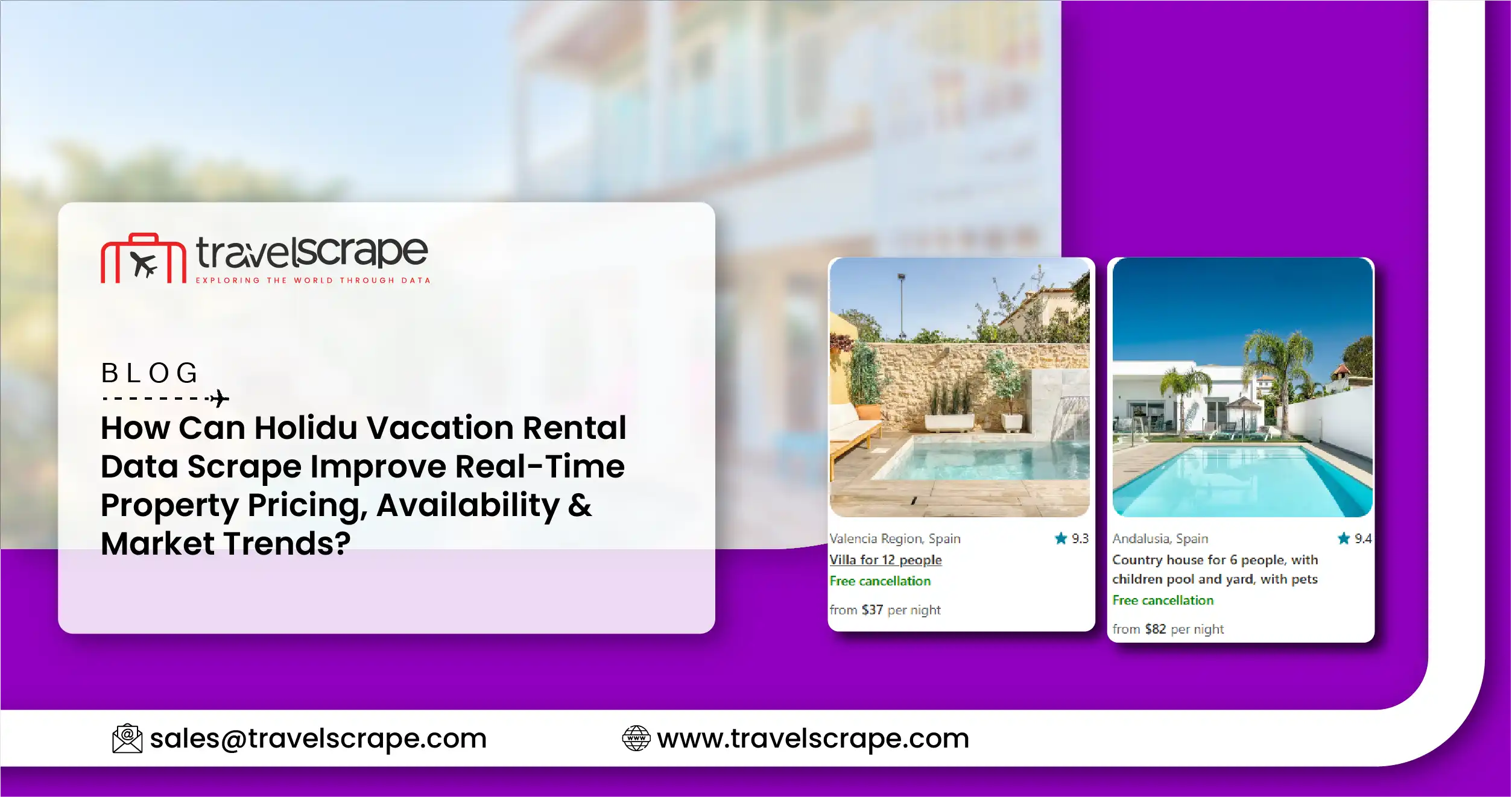 Holidu Vacation Rental Data Scrape for Property Pricing